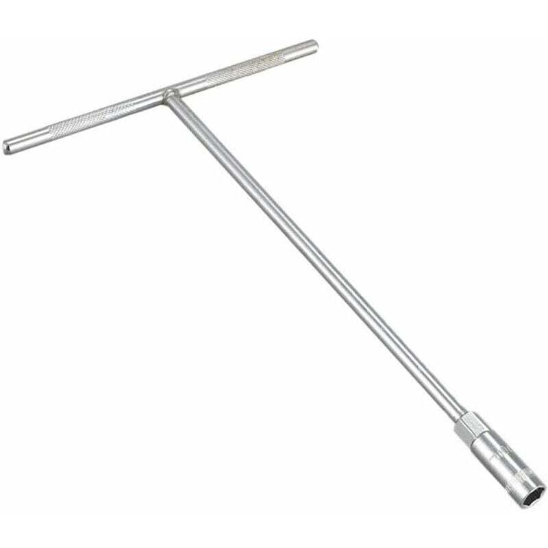 Image of langer Schlüsselring SENRISE 13 mm sechseckig in T-Form, silber