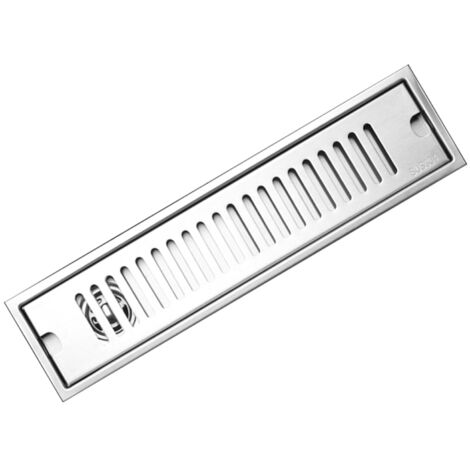 Langes Badezimmer-Abflussrohr mit herausnehmbarem Geruchsfilter – 40 cm Edelstahl-Bodenablauf für Dusche und Balkon