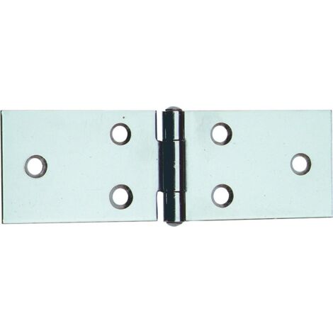 Langes Edelstahlscharnier Art. 122 Zoll mm. 80 H(40+40)x31 fester Stift 12 Stk.-Ruheraum