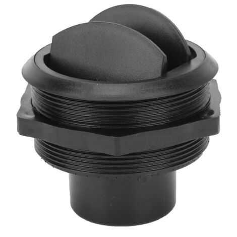 Langes, schwarzes, rundes Lüftungsgitter 82/75/46 mm für Nutzfahrzeuge und Busse