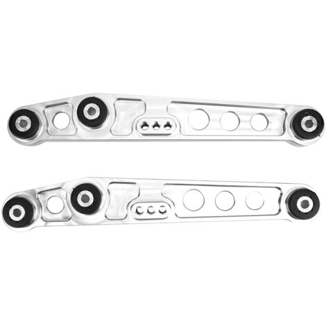 Langlebiger, verschleißfester, rostfreier unterer Querlenker, hinterer unterer Querlenker, für Honda Civic 1992-1995 Acura Integra 1994-2001 (Silber).