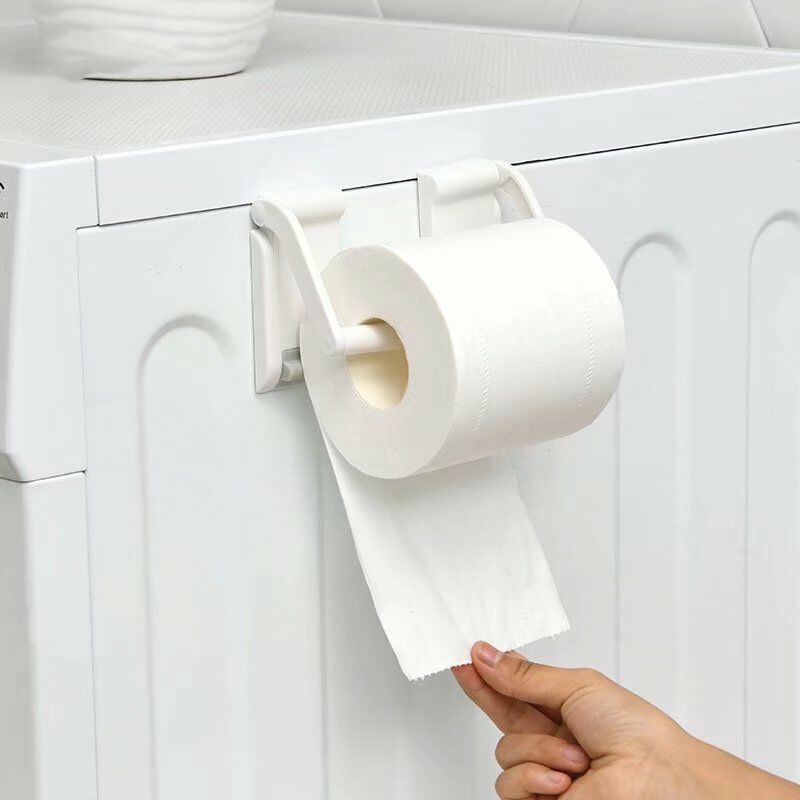 

2 uds., Soporte de papel para el hogar, dispensador de estante de toalla para cocina, soporte de pared con rodillo magnético ajustable para baño