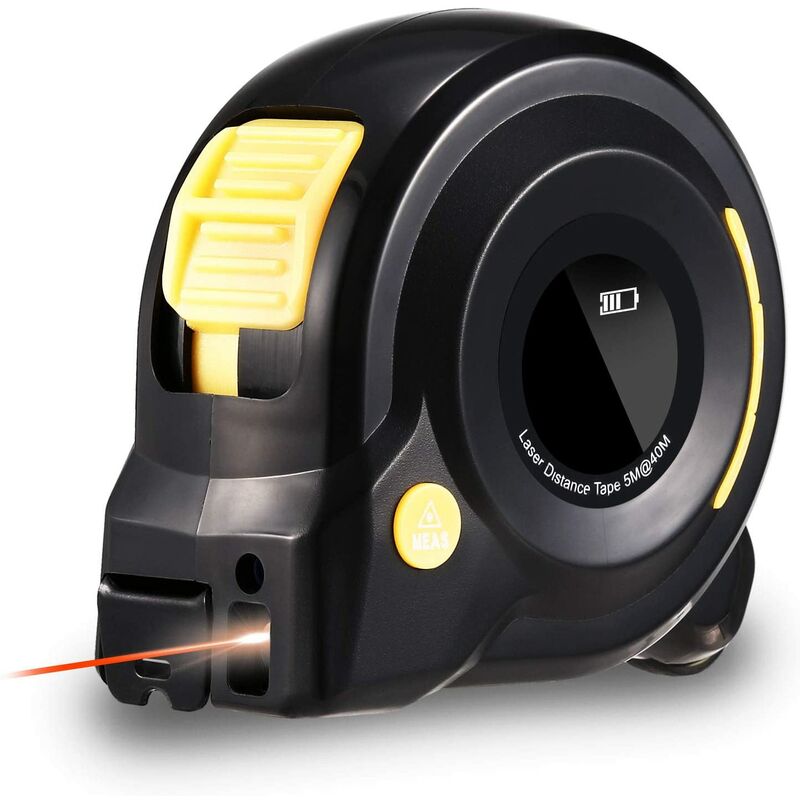 3 in 1.131Ft Digital Laser Meter Digital Laser Rangefinder, Laser Tape Meter with LCD Backlight for Measuring Arc Length, Distance, Area, Volume
