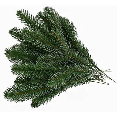 30Pcs Christmas Pine Needles Artificial Pine Branches Pine Twigs Stems  Picks Green Plants Pine Needles for DIY Garland Wreath Christmas  Embellishing