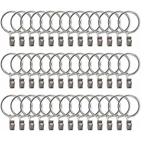 Stainless Steel S Hooks Curtain Clips, 50 Pack Hanging Party Lights Clips,  Hangers Gutter Photo Camping Tents, Art Craft Display, Garden Courtyards  Indoor Outdoor Decoration-Black