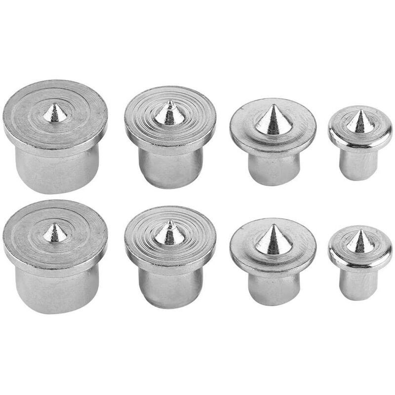 8pcs Wood Alignment Stud Centering Tool Points Marker Drill Center, 4/5/6/8/10/12 mm Pin (Solid) - Langray