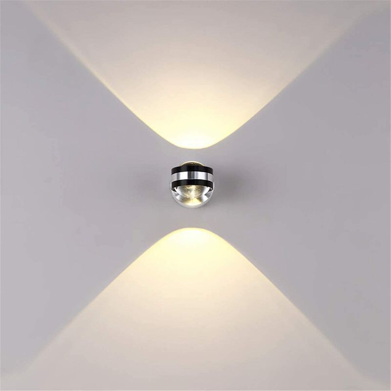 

Aplique de pared para interiores LED 6W Lámpara decorativa Moderna creativa Iluminación original Diseño de luces Aluminio para dormitorio Hogar