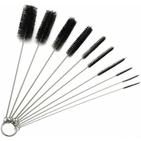 LangRay Brushes Juego de cepillos de limpieza de tubos de nylon Cepillos de boquilla de tubo de botella de nylon Cepillo de limpieza de boquilla de tubo de botella de nylon utilizado para botellas Gaf