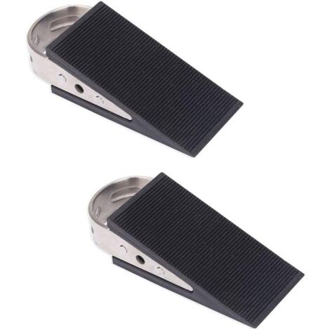 LangRay Cale de porte, cales d'arrêt de porte 2PCS, cale de porte en caoutchouc inférieure, brouilleur de porte antidérapante, butée de cale de porte robuste pour la maison et le bureau