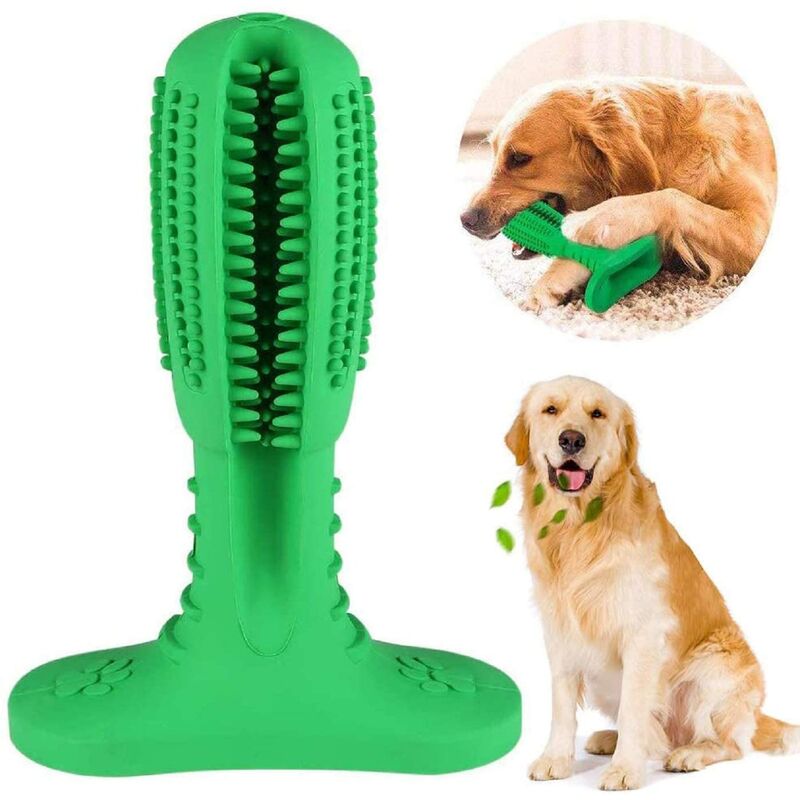 

Cepillo de dientes para perros, juguete para masticar con función de cuidado de los dientes para limpiar los dientes, no tóxico a prueba de bits,