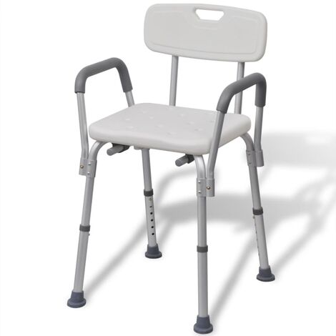 LangRay Chaise de douche Aluminium Blanc