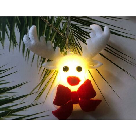 LangRay Christmas Deer String Lights, 3m, 20 LEDs, decoración navideña con 2 modos de luz para el hogar, el jardín, el dormitorio y la decoración interior y exterior