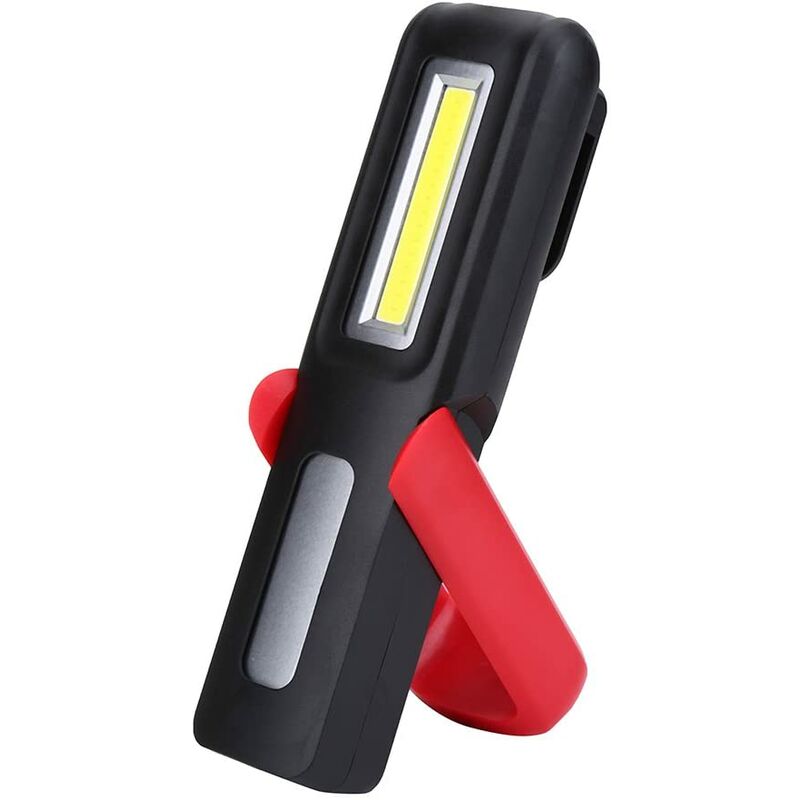 COB Portable LED Light USB Rechargeable COB Work Light Multifunction Flashlight With Hanging Hook, Magnetic Holders for Auto Repair, Camping,