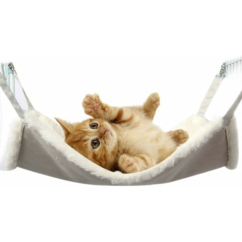 Langray - Comfortable Hammock Pet Kitten Blanket Cage Hanging Bed For Rabbits, Ferrets, Chinchillas, Cats Ie145 58 48Cm