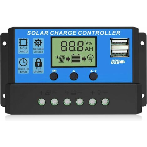 Contrôleur de Charge de régulateur de batterie de panneau solaire LCD chaud