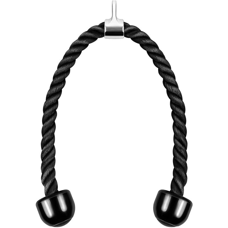 

Cuerda para tríceps de nailon de 90 cm - Cuerda para tríceps de alta resistencia - Cable de sujeción para máquina de ejercicio - Para gimnasio,