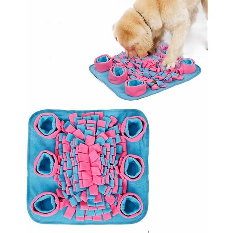 Dog Snuffle Mat Interactive Puzzle Foraging Feeding Pad Squeak