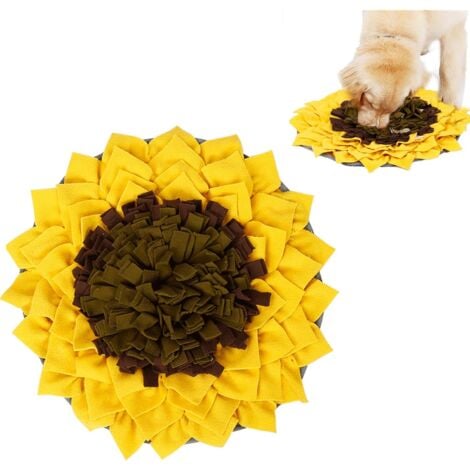 Pet Snuffle Mat for Dogs Interactive Feed Game Sunflower Suction