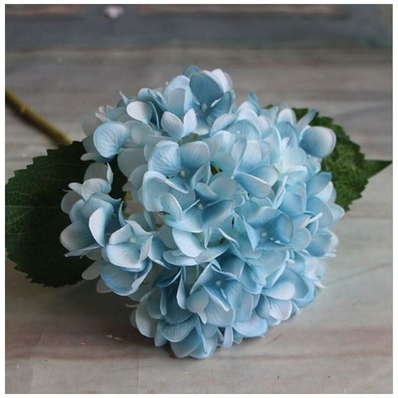Aiducho - Fleurs Artificielles Hortensia Fleurs Artificielles Deco Mariage (Bleu)