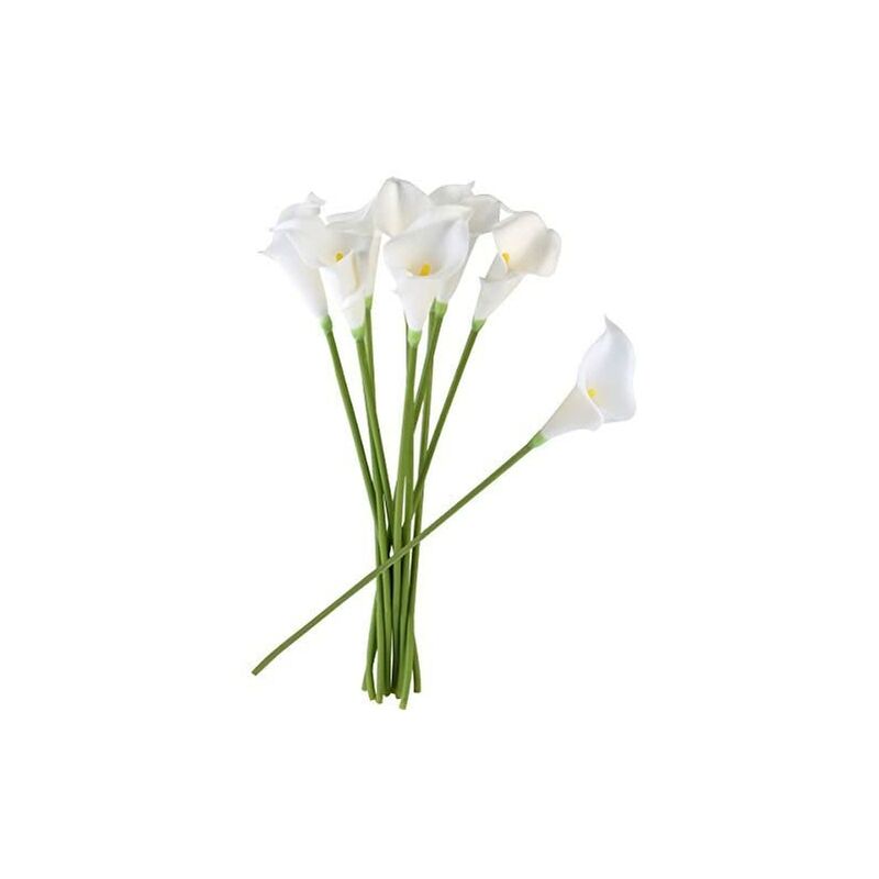 

Flores de boda 10 piezas Artificial PU Calla Lily Ramos de flores de boda nupcial - Langray