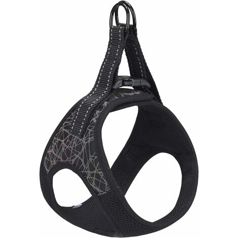 LangRay Harnais Step-In pour chien avec fermeture velcro pour chiens de petite et moyenne taille Harnais de sécurité respirant réglable et réfléchissant Harnais de poitrine pour la marche, la course,