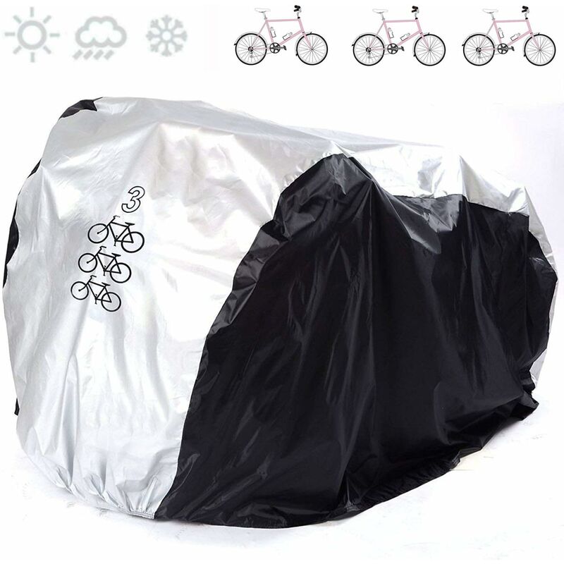 Housse Velo Exterieur Anti-UV Protection Poussière Résistant Impermeable Pluie pour de Vélo Bicyclette Cycle Scooter Couvre Route Montagne étanche