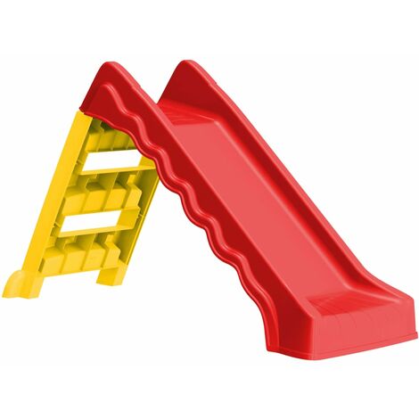 LangRay Jeux & jouets Toboggan pliable d'enfants Intérieur/Extérieur Rouge et jaune