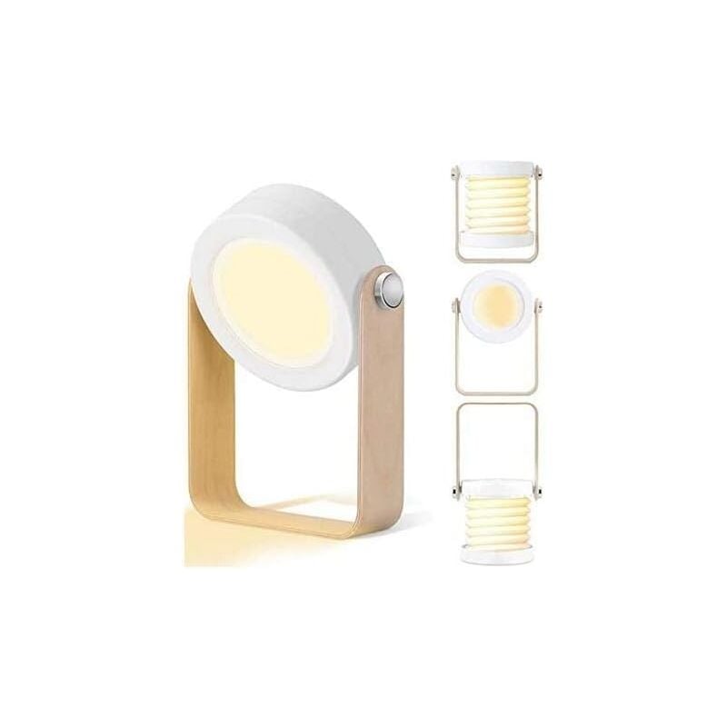 Langray - Lampe de table led Lampe de chevet,Night Light Lantern Vintage Touch Dimmable, Pliable Portable Lantern Light Lampe de chevet Camping Lampe