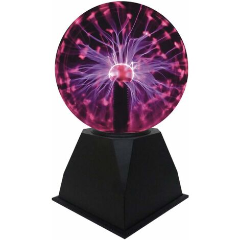 LangRay Lumière de Boule de Plasma, Lampe de Sphère d'ion de Boule Sensible Sensible au Toucher de 5 pouces Lumières de Nuit de Nouveauté de Lumière Rouge