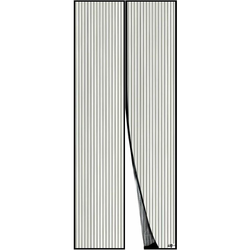 

Pantalla de puerta magnética, malla ultrafina, potentes imanes, kit de instalación completo, adhesivo y cinta de velcro incluidos - 110 x 210 cm,