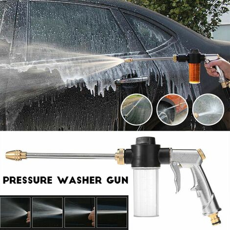 4000 Psi High Pressure Wash Gun With 5 Water Nozzle Tips, Car Wash Gun  Cleaning Gun For Car Cleaning