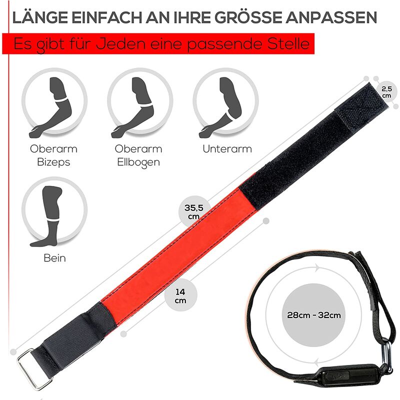 

Pulsera Luz LED recargable para trotar, correr - Luz de seguridad, reflector y luz intermitente para niños - Funciones LED intermitentes y estáticas