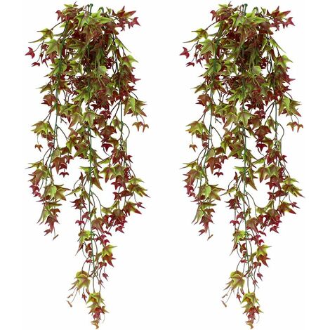 1pcs Artificial Fake Hanging Vine Plant Leaves Garland Home Garden