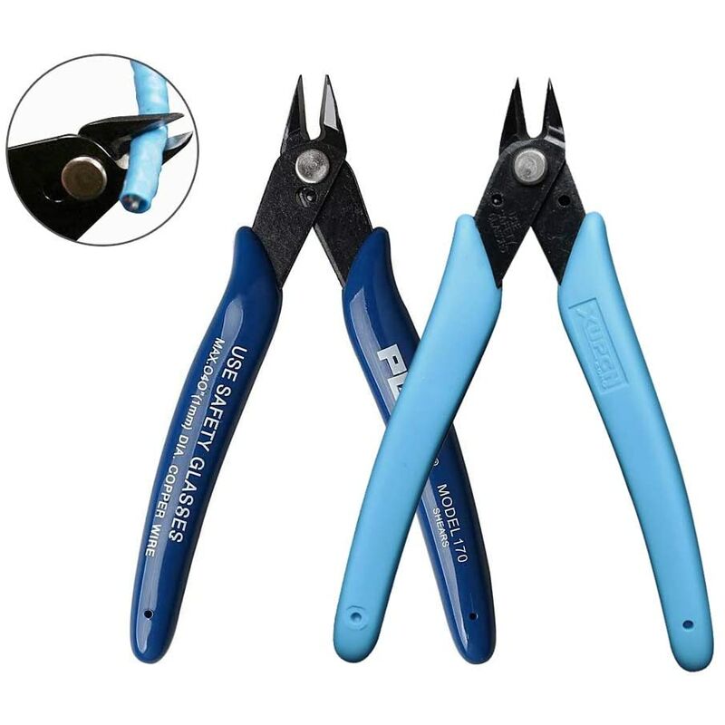Side Cutters, Precision Cutter Pliers Side Shears Electrical Cable / Jewelry Repair Cutting Tool (2Pack) - Langray