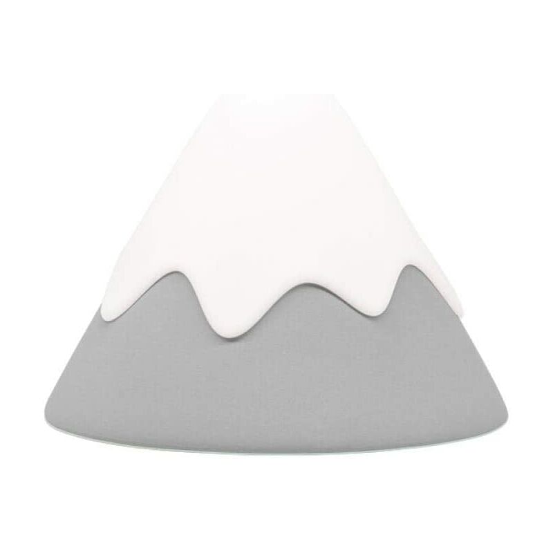 Snow Mountain Lamp Led Touch Silicone Night Light With Sleeping Bedside Power Lamp-Light Gray - Langray