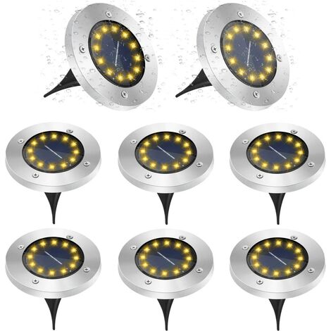 main image of "LangRay Solar Street Lights, 12 LED Solar Lights for Outdoor Use, 6000K Garden Lights, Waterproof IP65, Warm White, Solar Lights, Garden Lights for Lawn, Driveway, Walkway, Patio, Garden, Pack of 8"