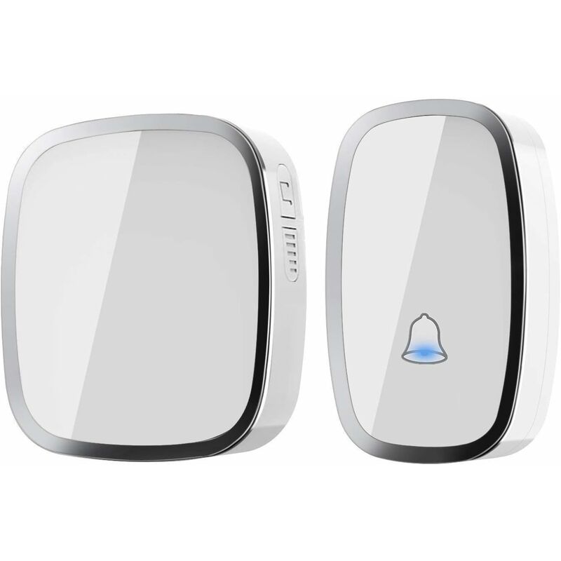 

Timbre, timbre eléctrico inalámbrico a prueba de agua hasta 300 metros de alcance, kit de timbre con flash LED y 36 campanas de 4 niveles de volumen
