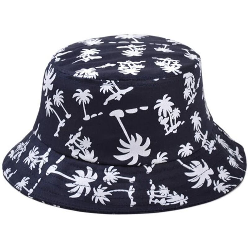 

Unisex Coconut Palm Tree Bush Hat, sombrero para el sol, sombrero de cubo, sombrero de playa, sombrero de verano, sombrero para el sol, azul