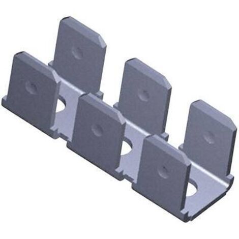 Languette 6.3 x 0.8 mm TE Connectivity 41482 à souder sur circuits imprimés 180 ° non isolé métal 1 pc(s) C76579
