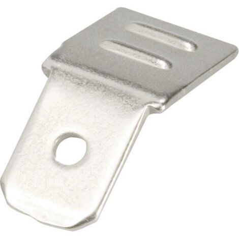 Languette 6.3 x 0.8 mm Vogt Verbindungstechnik 38412SBA.95 45 ° non isolé métal 1 pc(s)