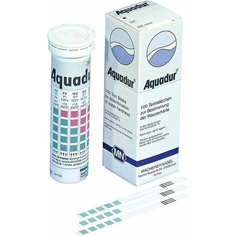 languette test Aquadur pour tester la dureté de l'eau 3.5.10.15.20.25°d 100 languettes 6 x95mm