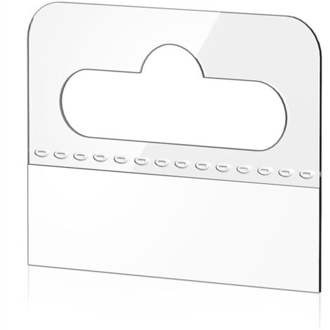 Languettes de suspension autocollantes transparentes, 200 pièces