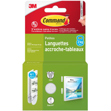 LANGUETTES TAB DECO BLANC S 4 PAIRES -R 3M 17202BP 00