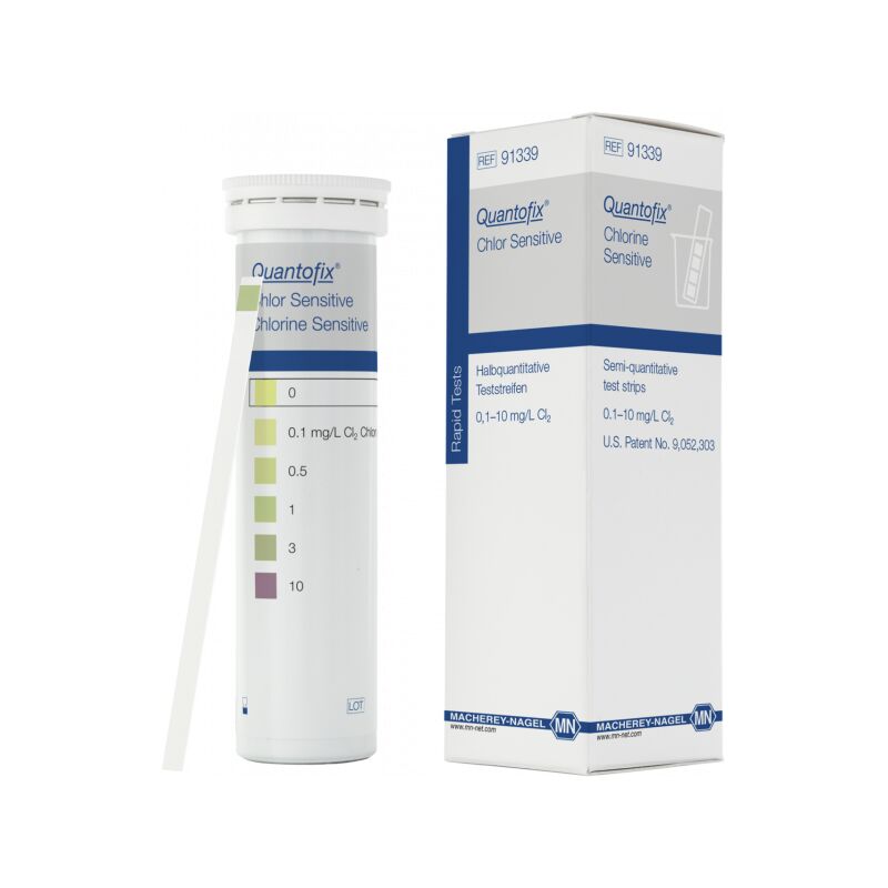 Macherey-nagel - Languettes test semi-quantitatives quantofix Chlore Senstitiv