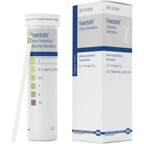 Languettes test semi-quantitatives QUANTOFIX Chlore Senstitiv