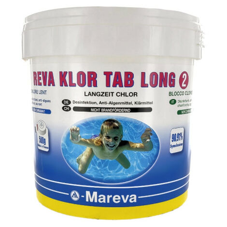 Langzeit-Desinfektionsmittel Reva-Klor tab long 2 MAREVA - 500 g - 100180U