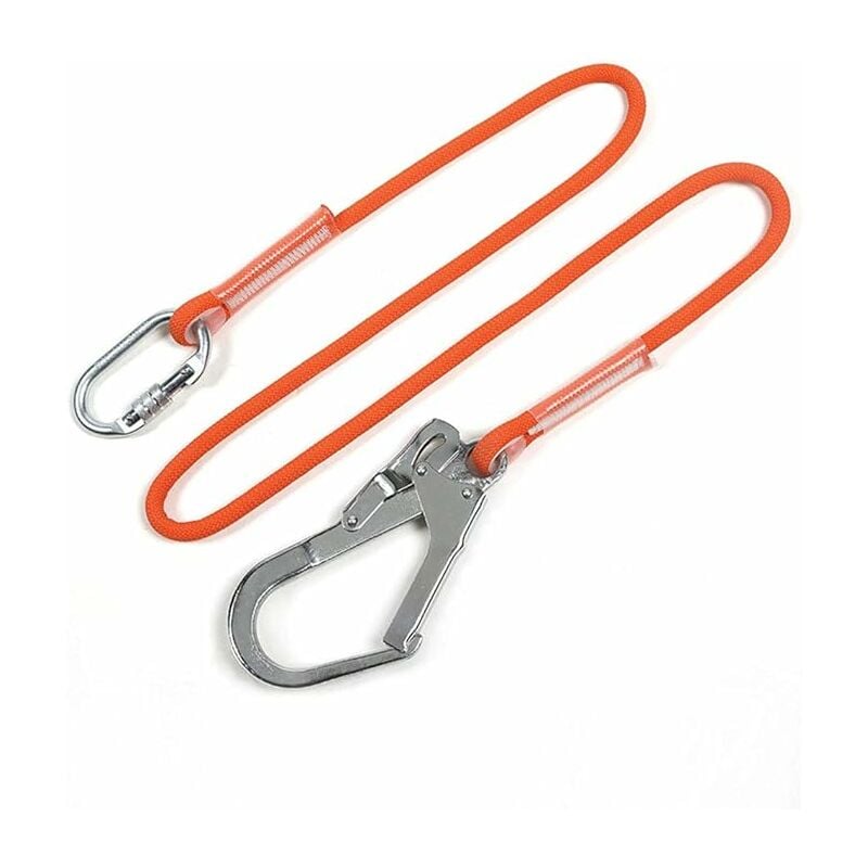 Lanière de sécurité professionnelle en nylon avec crochet - harnais d'escalade de haute résistance et anti-chute (5m)
