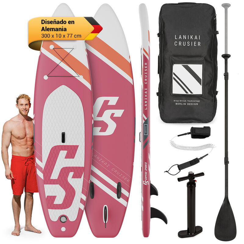 

Capital Sports - Lanikai Cruiser 9.8 Tabla de SUP inflable Juego de tabla SUP 305x77x10