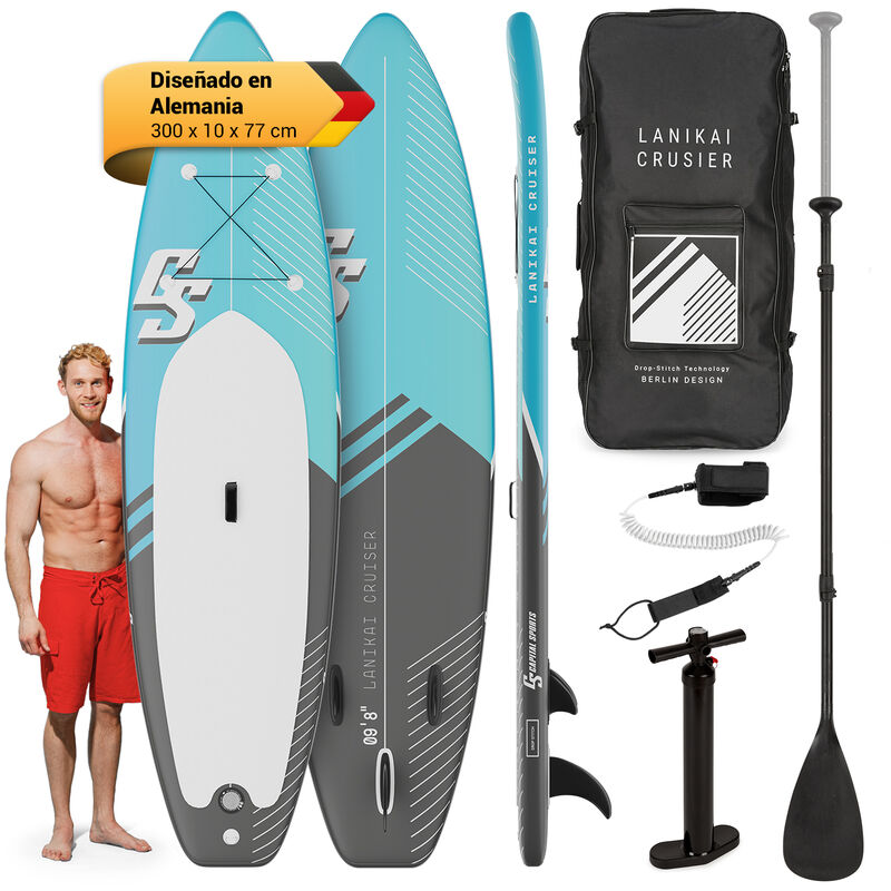 

Capital Sports - Lanikai Cruiser 9.8 Tabla de SUP inflable Juego de tabla SUP 305x77x10