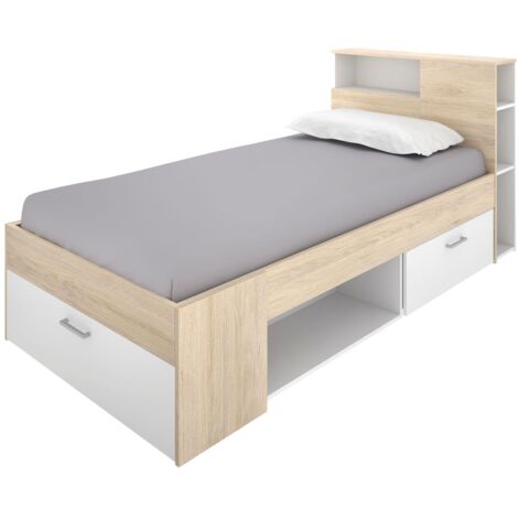 LANKA Cama Compacta blanco natural